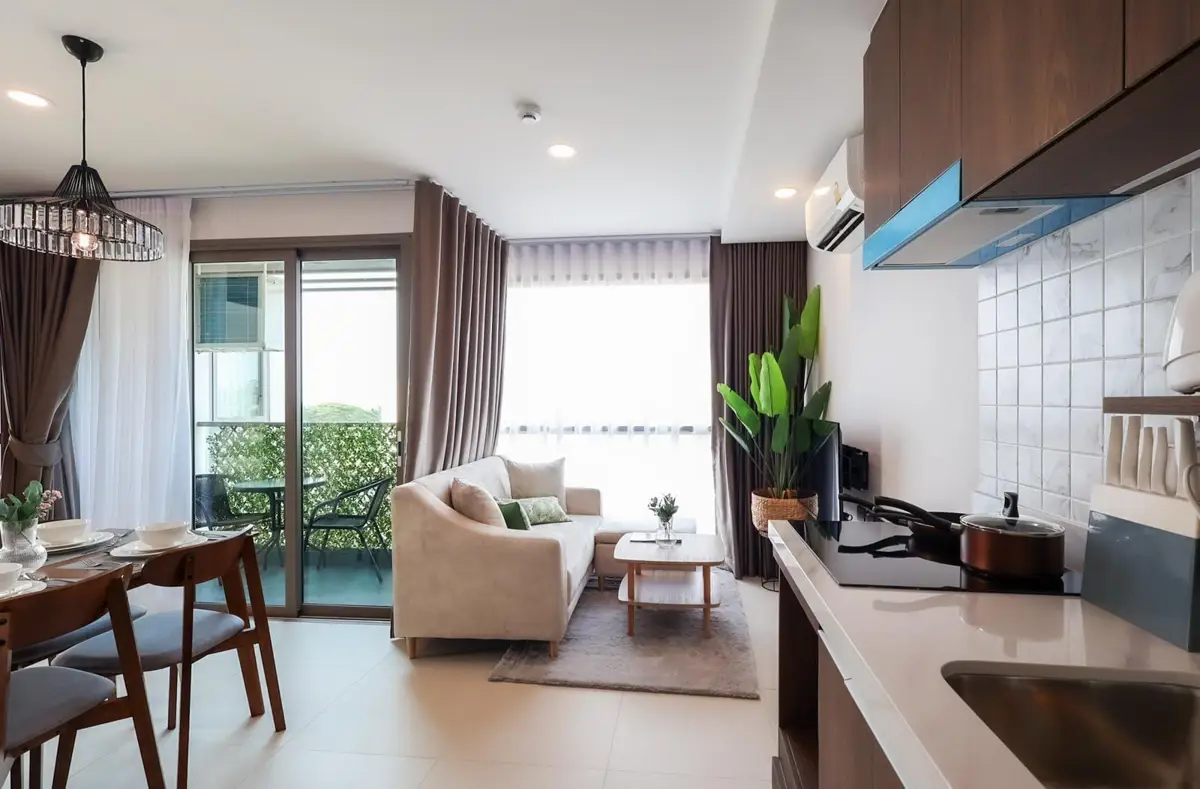 GORGEOUS TOP FLOOR 2 BEDROOM LUXURY CONDO IN BANG SARAY with Sea and Village Views and Fully Furnished - Condominium -  - 