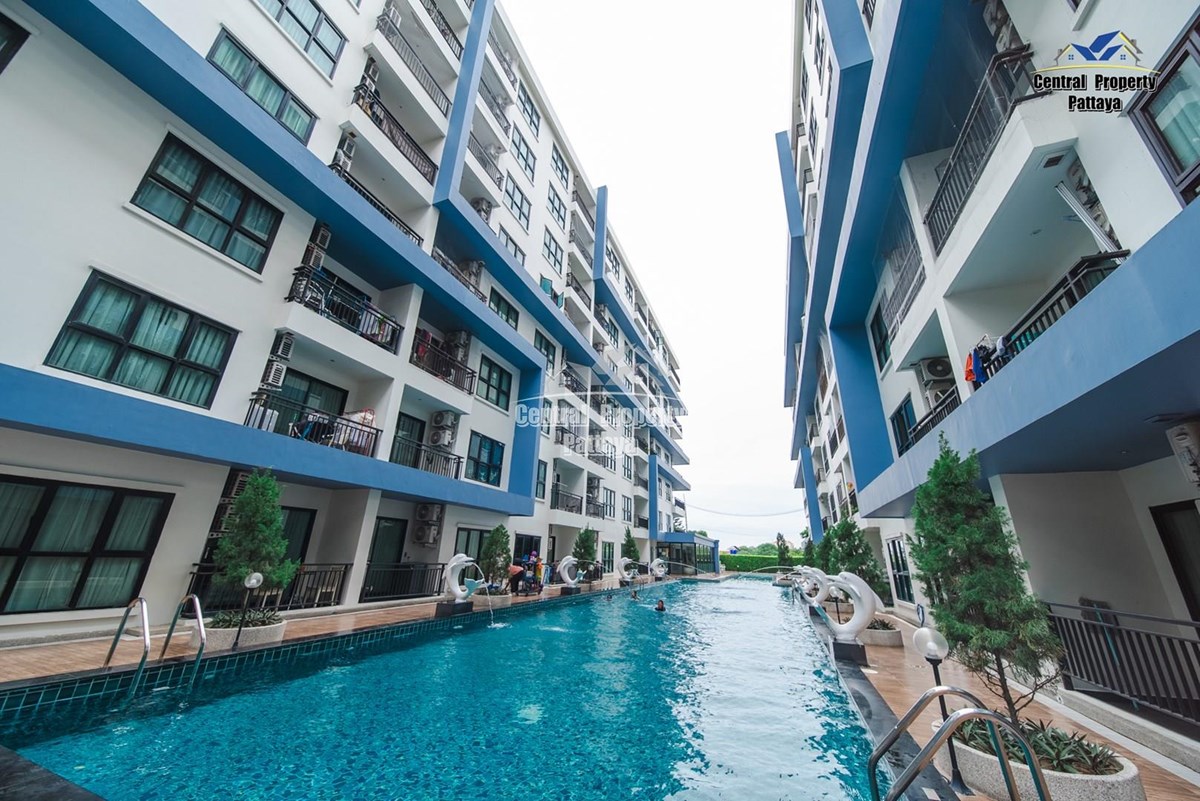 Spacious, 1 bedroom, 1 bathroom for sale in The Blue Residence, East Pattaya. - คอนโด - East Pattaya - 