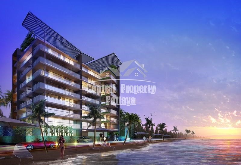 สวย 1 ห้องนอน 54 ตร.ม. ห่างจากชายหาดเพียง 10 เมตร ในโครงการ Waters Edge Condominium - คอนโด - Na Jomtien - 