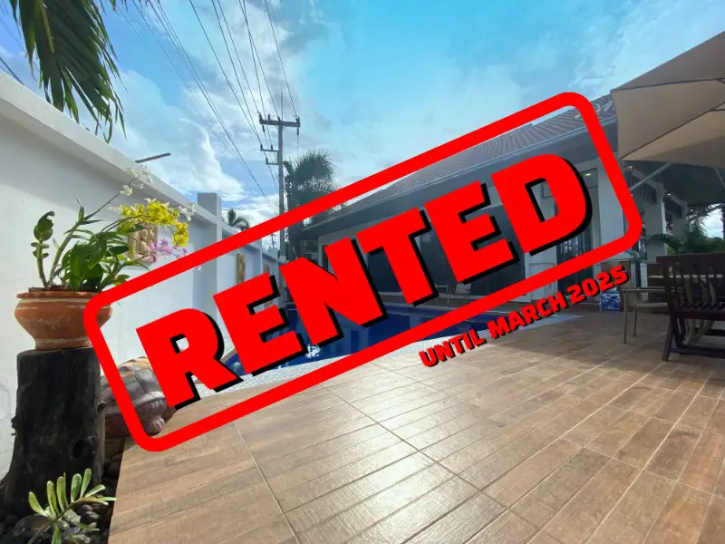 Beautiful 3-Bedroom Pool-Villa for Rent Near Bluport Shopping Center  - House - Nong Kae - Soi 112