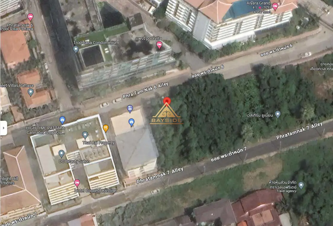 Land at Pratumnak for Sale 159 Sqw - Land - Pratumnak Hill - 