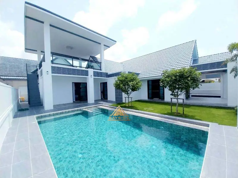 Pool Villa Mabprachan Pattaya 4 Beds 4 Baths for SALE - House - Lake Maprachan - 